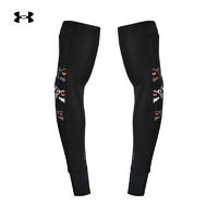 安德玛（UNDERARMOUR）春夏男女跑步运动护臂-2条装1366180 黑色002 L/XL