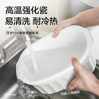 BUYDEEM 北鼎 陶瓷大炖盅大号家用餐具微波炉碗蒸炖锅电烤箱适用3.5L陶瓷大炖盅 3.5L陶瓷大炖盅 1头