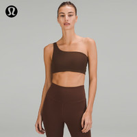 lululemon丨Ribbed Nulu™ 女士斜肩款罗纹瑜伽内衣 LW2DIES 板栗色 8