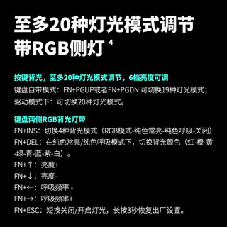 雷柏（Rapoo） V500PRO升级版 104键有线机械键盘 悬浮式下沉式双形态 双色注塑全键无冲 V500PRO-2024版【黑色 黑轴】