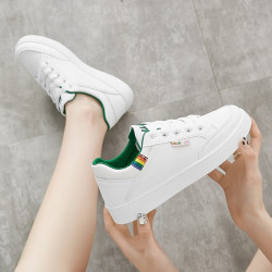 warrior回力女鞋板鞋韩版时尚百搭小白鞋室外耐磨低帮平底休闲运动鞋