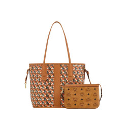 mcmlizvisetos老花满印内衬子母包托特包手提单肩包小号