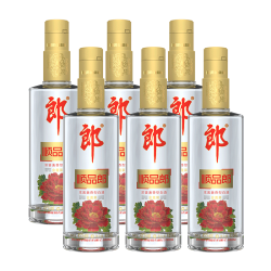 langjiu郎酒顺品郎光瓶白酒口粮低度顺品480金盖装45度6瓶