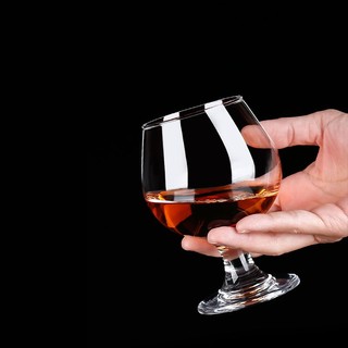 摩森 欧式家用洋酒杯玻璃白兰地杯干邑杯红酒杯大肚杯威士忌酒杯套装 350ml洋酒杯（6只装）