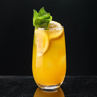费纳斯（FEiNASi）创意莫吉托mojito杯鸡尾酒杯长饮杯柯林杯果汁杯酒杯调酒玻璃杯: 375ml莫吉托杯（单只）