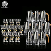 苏氏陶瓷 SUSHI CERAMICS金箔分酒器分酒壶金腰带白酒杯酒具套装高端礼盒商务10壶10杯