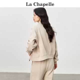 La Chapelle 2024春季拉链立领卫衣纯色小众外套 女  L