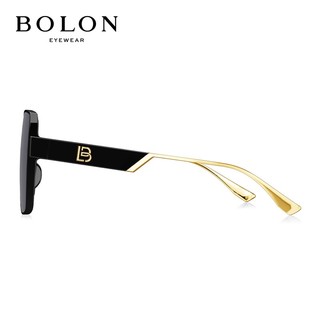 BOLON 暴龙 眼镜防紫外线偏光太阳镜方形显脸小墨镜女 BL5058C10