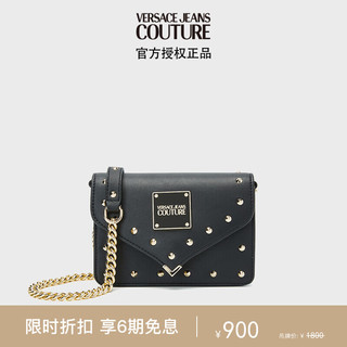 VERSACE 范思哲 Jeans Couture女士单肩背包链条包 黑色礼物