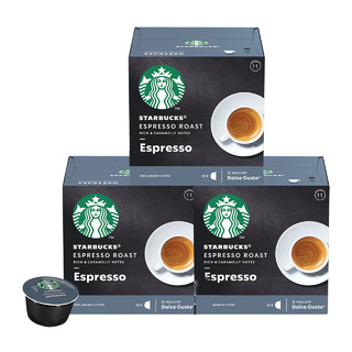 88VIP：STARBUCKS 星巴克 多趣酷思意式浓缩烘焙胶囊咖啡5.5g*12颗*3盒