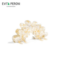 依慧达（Evita Peroni ）花瓣抓夹大号后脑勺扁头鲨鱼夹发夹女头饰发卡38女神节 炫金白