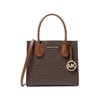 MICHAEL KORS 迈克·科尔斯 Mercer 中号徽标和皮革手风琴斜挎包 MK风琴包