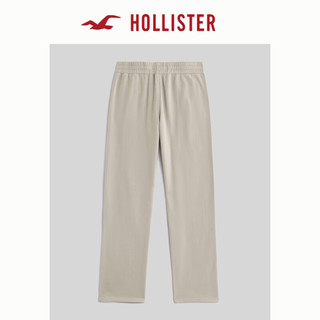 HOLLISTER 24春夏松紧高腰直筒运动休闲裤 男 356547-1 浅棕色 S (175/76A)