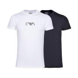 emporioarmani阿玛尼男士圆领短袖男女两件装百搭t恤