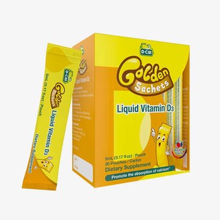 D-Cal 迪巧 小黄条水果味婴儿液体维生素D3 5ml*30条/盒
