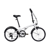 迪卡侬（DECATHLON）TILT120折叠自行车20寸轻便便携城市通勤上班轻量单车OVB1 白色 20英寸