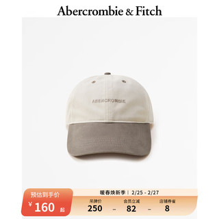 Abercrombie & Fitch 男装 美式复古运动潮流休闲日常百搭刺绣Logo棒球帽 330595-1 棕色 ONE SIZE