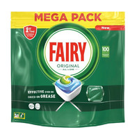 Fairy 洗碗凝珠100颗洗碗机专用洗涤剂洗碗块英国原装进口