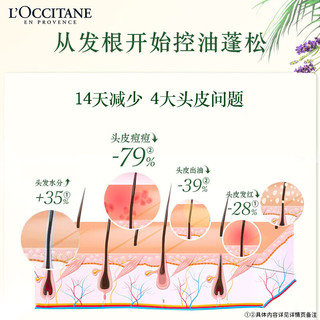 欧舒丹 草本平衡洗发露500ml*2蓬松高颅顶柔顺温和滋养头皮送男女友礼盒