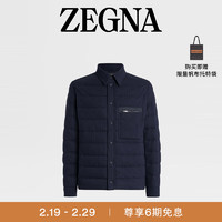 杰尼亚（Zegna）24春夏Oasi Cashmere羊绒羽绒填充衬衫夹克UCT48A6-C208-531-52 52/M/L