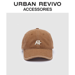 URBAN REVIVO 2023秋季新款女美式街头风字母刺绣棒球帽UAWA30107