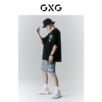 GXG 男装 商场同款海滨冲浪系列圆领短袖T恤 2022年夏季新品