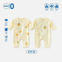 aqpa [2件装]aqpa新生婴儿连体哈衣两件