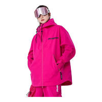 phenix2024年春季PHETI雪怪系列男女款单双板滑雪服防水外套 玫红色 S