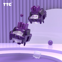 TTC 正牌科电 烈焰紫轴V2 万金油轴体 办公游戏两相宜 手感丝滑 声音HIFI