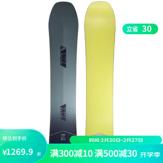 DECATHLON 迪卡侬 滑雪板单板成人全能Serenity500滑雪装备WEDZE6 男士黑色 163cm