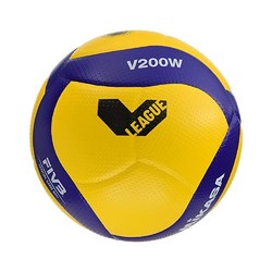 MIKASA 米卡薩 排球 5號 國際公認鑒定球 黃色/藍色