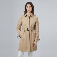 秋季通勤经典时尚收腰外套女式风衣
