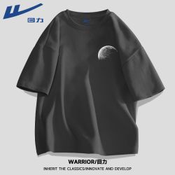 warrior回力美式潮牌男士t恤短袖纯棉日系重磅男款衣服ins半袖男