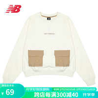 new balance NB卫衣秋季印花男款套头长袖上衣 女款 AWT23320-CIC S