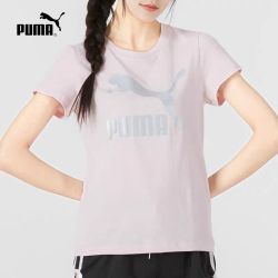 puma彪马短袖女夏季新款运动服粉色休闲宽松半袖t恤潮