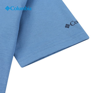 Columbia哥伦比亚户外24春夏男童舒适透气运动短袖T恤AB7178 479 L （160/80）