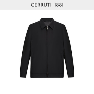 CERRUTI 1881男装早春风衣商务休闲羊毛翻领夹克外套男C4950EI051 深蓝色 54