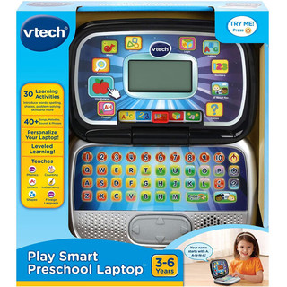 伟易达（vtech）Play早教益智玩具智能学龄前笔记本电脑学习字母发音80-196340/35 黑色 80-141400