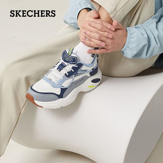 斯凯奇（Skechers）男运动鞋低帮休闲老爹鞋男 237430 NVGY海军蓝色/灰色 42