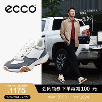 爱步（ECCO）休闲运动鞋 男鞋拼色老爹鞋