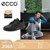 爱步（ECCO）【明星同款】休闲运动鞋拼色百搭板鞋 街头720男鞋520814黑色39