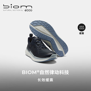 爱步（ECCO）BIOM运动鞋 2024年春季厚底跑鞋经典拼接户外鞋男 健步830784 午夜蓝83078450769 39