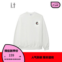 :CHOCOOLATE it 款圆领卫衣2024春季简约基础休闲款SWU300 WHX/白色 3XL