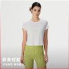 PF春夏女士运动短袖速干修身后背纽结镂空美背T恤 TP063-130-白色 S