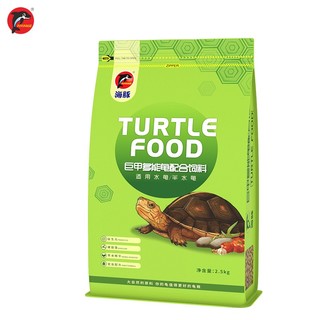 海豚（PORPOISE）龟粮2.5kg龟苗小粒1# 高钙配方乌龟饲料 巴西龟草龟鳄龟通用型龟粮