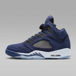 nike耐克男鞋jordan5aj5乔治城午夜蓝高帮复古篮球鞋fd6812400