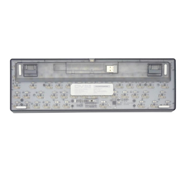 TEAMWOLF 狼派 初心者68键三模热拔插机械键盘套件透壳发光有线无线蓝牙