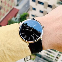 艾美 瑞士手表简约日历机械男表大三针时尚男士腕表 LC6067-SS001-310（机械38mm）