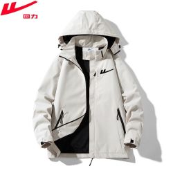 warrior回力秋季新款男女款外套可拆卸连帽上衣防风防水户外登山运动