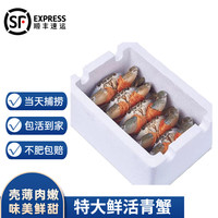 【活鲜】沢素湾 青蟹 鲜活大青蟹 特大膏蟹红鲟 海鲜礼盒礼包 红膏母蟹 3斤(5-7只) 包活到家